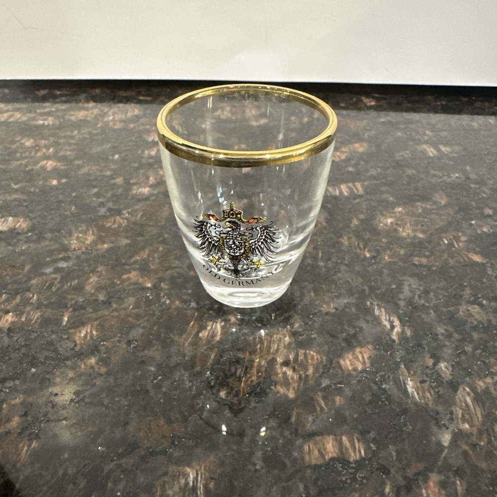 Old Germany Deutschland SHOT GLASS SHOTGLASS Souvenir NEAT!!